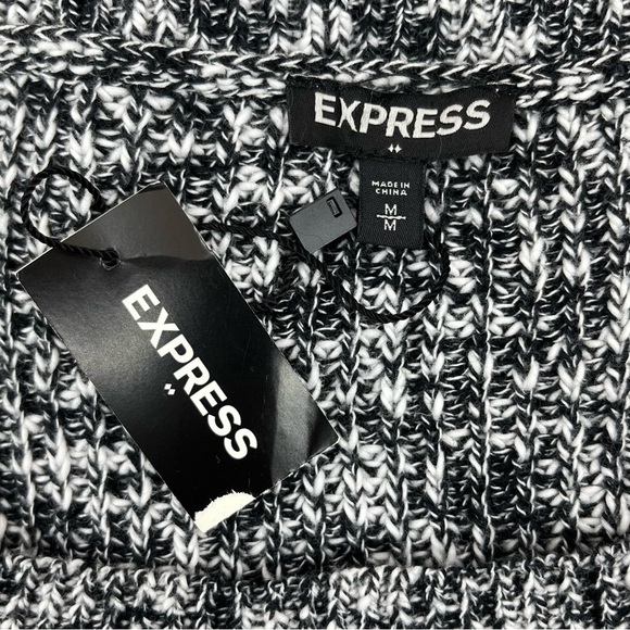 NWT Express Braided Side High-Low Cotton Knit Sweater - Picture 11 of 14